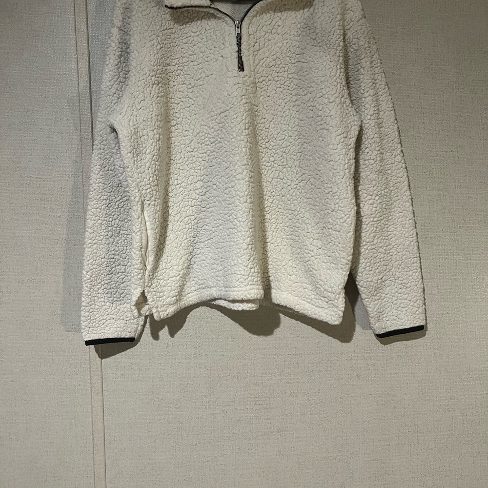 PINK Victoria's Secret White Sherpa Jacket